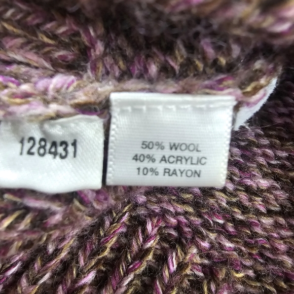 Ann Taylor Marled Purple Button-Up Cardigan - Picture 11 of 16